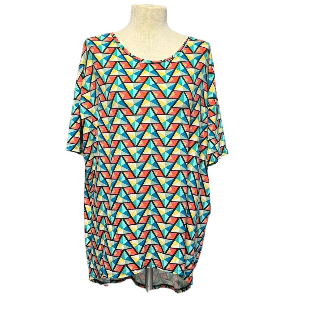 NWT LuLaRoe Irma | Unique Colorful Triangle Design | Size Large‎
